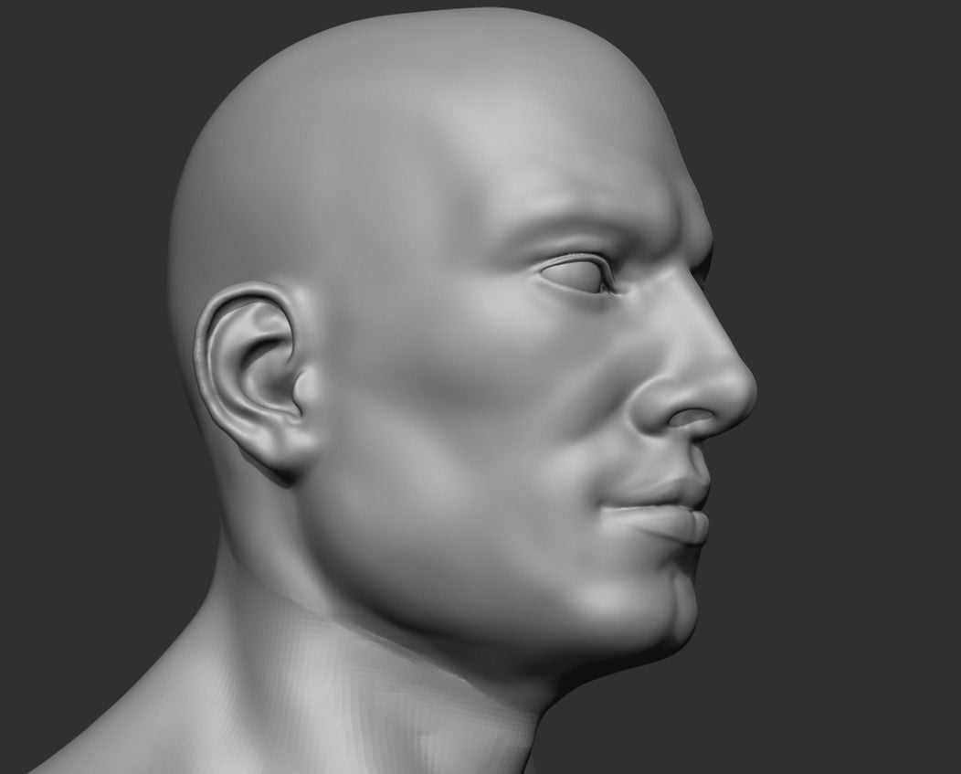 ArtStation - Realistic Male Head 3D Model | Game Assets