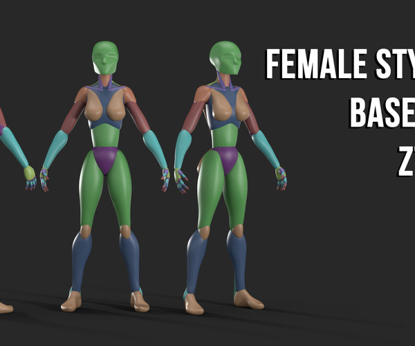 ArtStation - Female Stylized Base Mesh | Resources