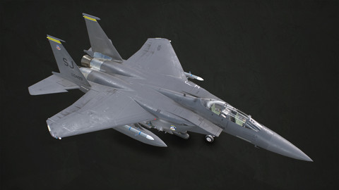 McDonnell Douglas F-15E Strike Eagle - Low Poly