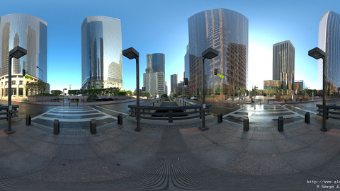 Cityscape HDRi Pano 012 + 28 backplates