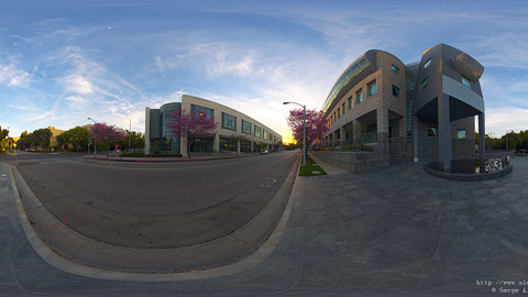 Cityscape HDRi Pano 016 + 29 backplates