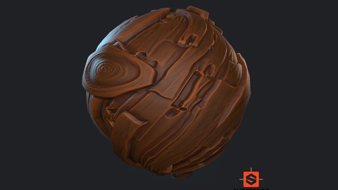 Stylized Bark Material