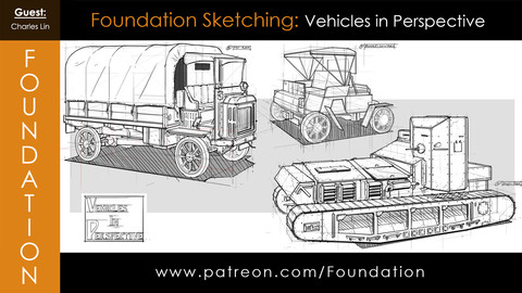 Foundation Art Group - Foundation Sketching: Vehicles in Perspective with Charles Lin