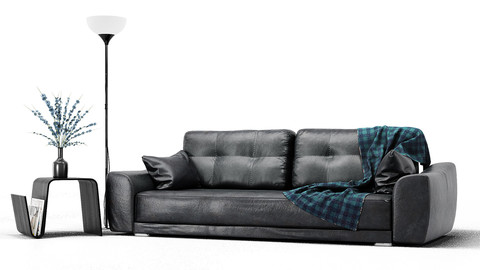 Leather Sofa Set