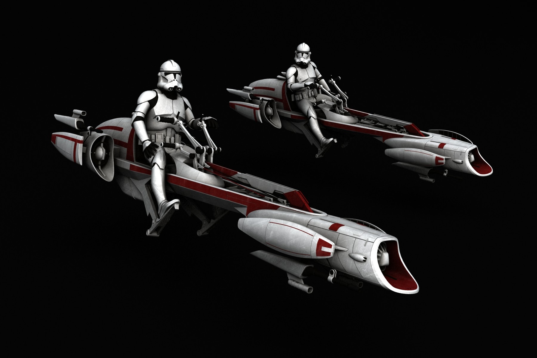 ArtStation Star Wars BARC Speeder 3D model Game Assets