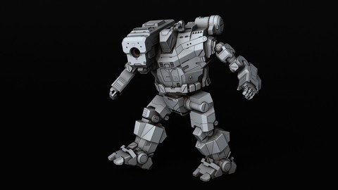 BATTLETECH Hunchback HBK-4G 3D print model