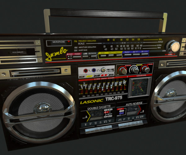 ArtStation - Lasonic TRC-975 Boombox | Game Assets