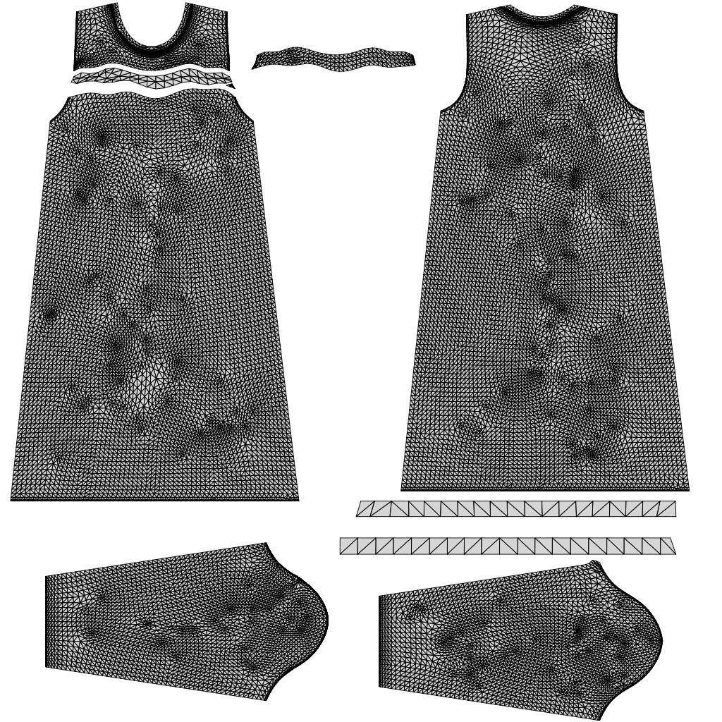 ArtStation - Sheath dress - 2 Different textures female dress 3D Model ...