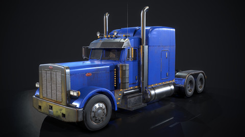 Peterbilt Truck - Low Poly