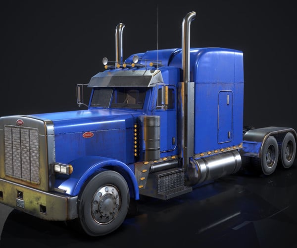 ArtStation - Peterbilt Truck - Low Poly | Game Assets