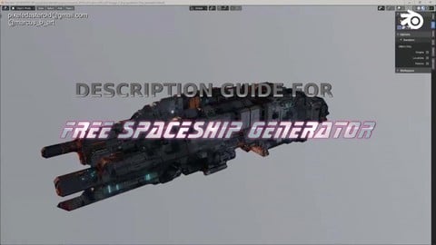 ( Almost ) Free Procedural Spaceship Maker blend file