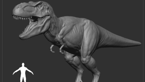 TRex high poly base mesh