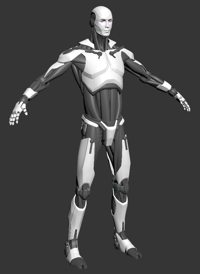 ArtStation Android Robot 3d  model  Resources