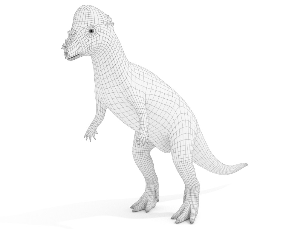 ArtStation - 3D Model: Pachycephalosaurus Rigged | Resources