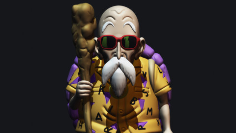 Master Roshi 1986 STL