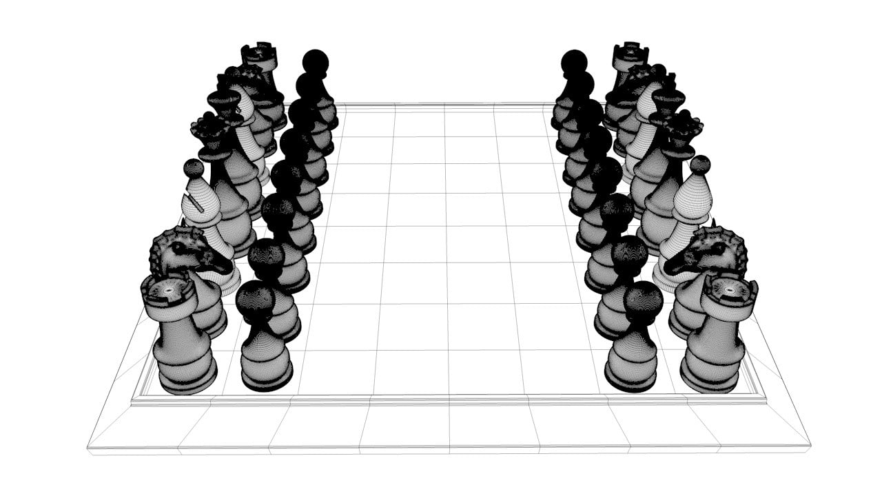 Chess Set - 3D Print Model by jd94