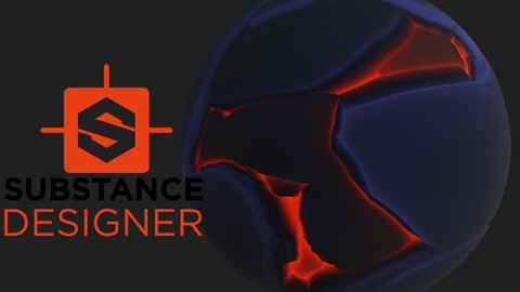 Stylised Lava Ground - Substance Designer