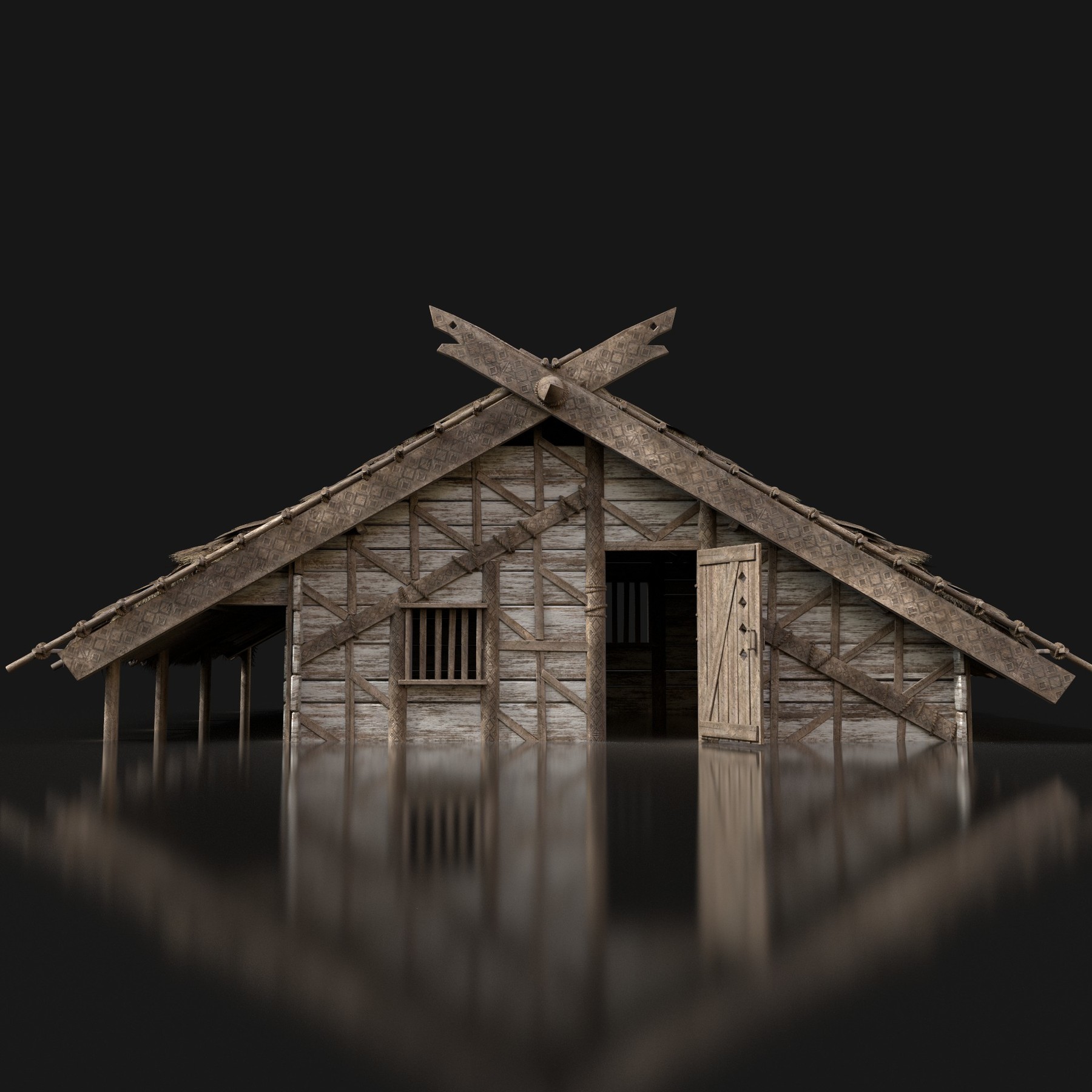 ArtStation - Viking Basic House Cottage Hut Northern Village Next Gen