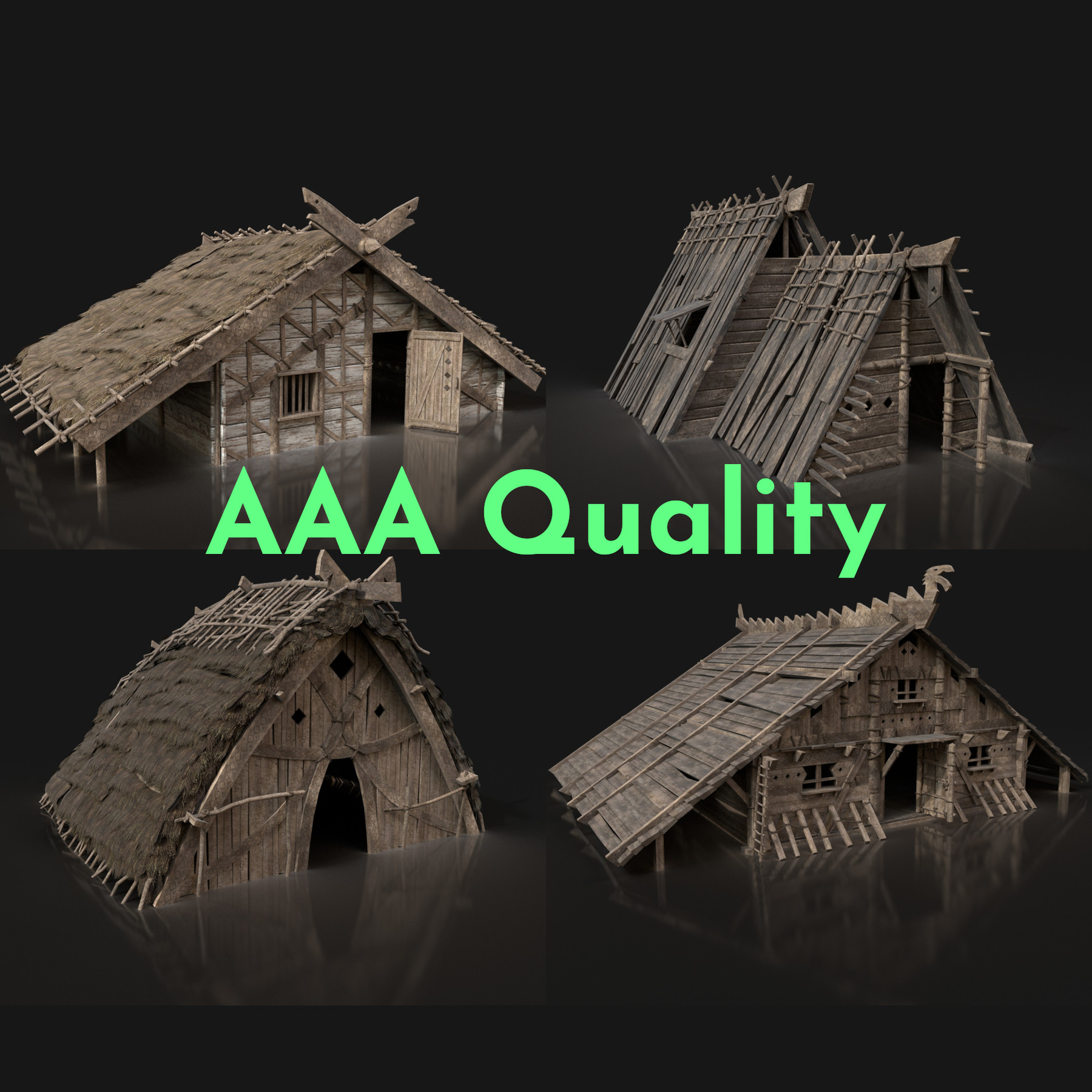 ArtStation AAA NEXTGEN VIKING MEDIEVAL NORSEMAN VILLAGE BUILDING