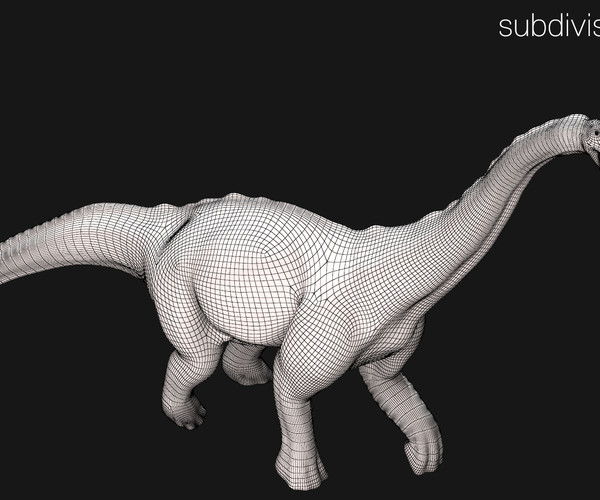 brontosaurus 3d