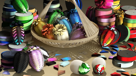 Crafting: Ribbon Eggs