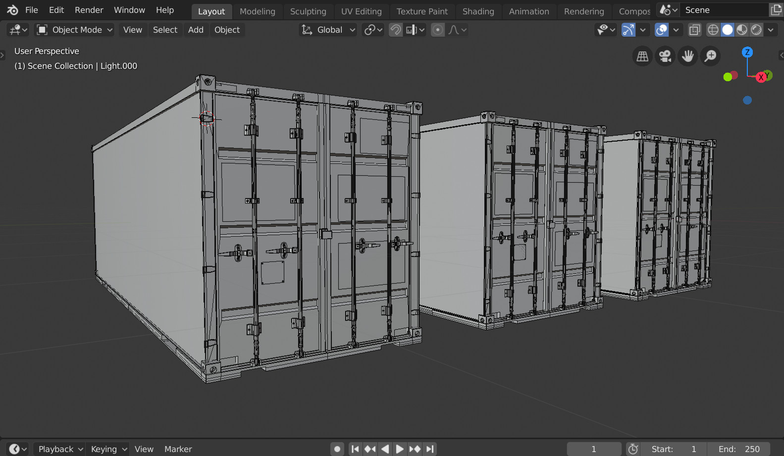 ArtStation - Shipping containers 3D model | Resources