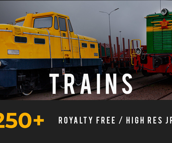 ArtStation Trains, Reference Pack Resources