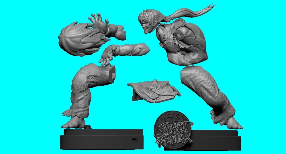 Ken and Ryu Street Fighter - STL 3D print files