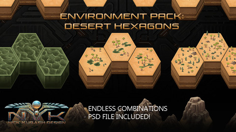 Environment Pack: Desert Hexagons
