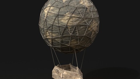 AAA NEXTGEN Medieval Small Balloon Airship Primal Wooden Machine