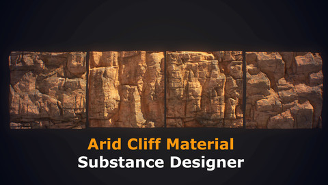 Arid Cliff Material - Substance Designer