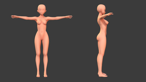 Character - Anime Girl Body Base