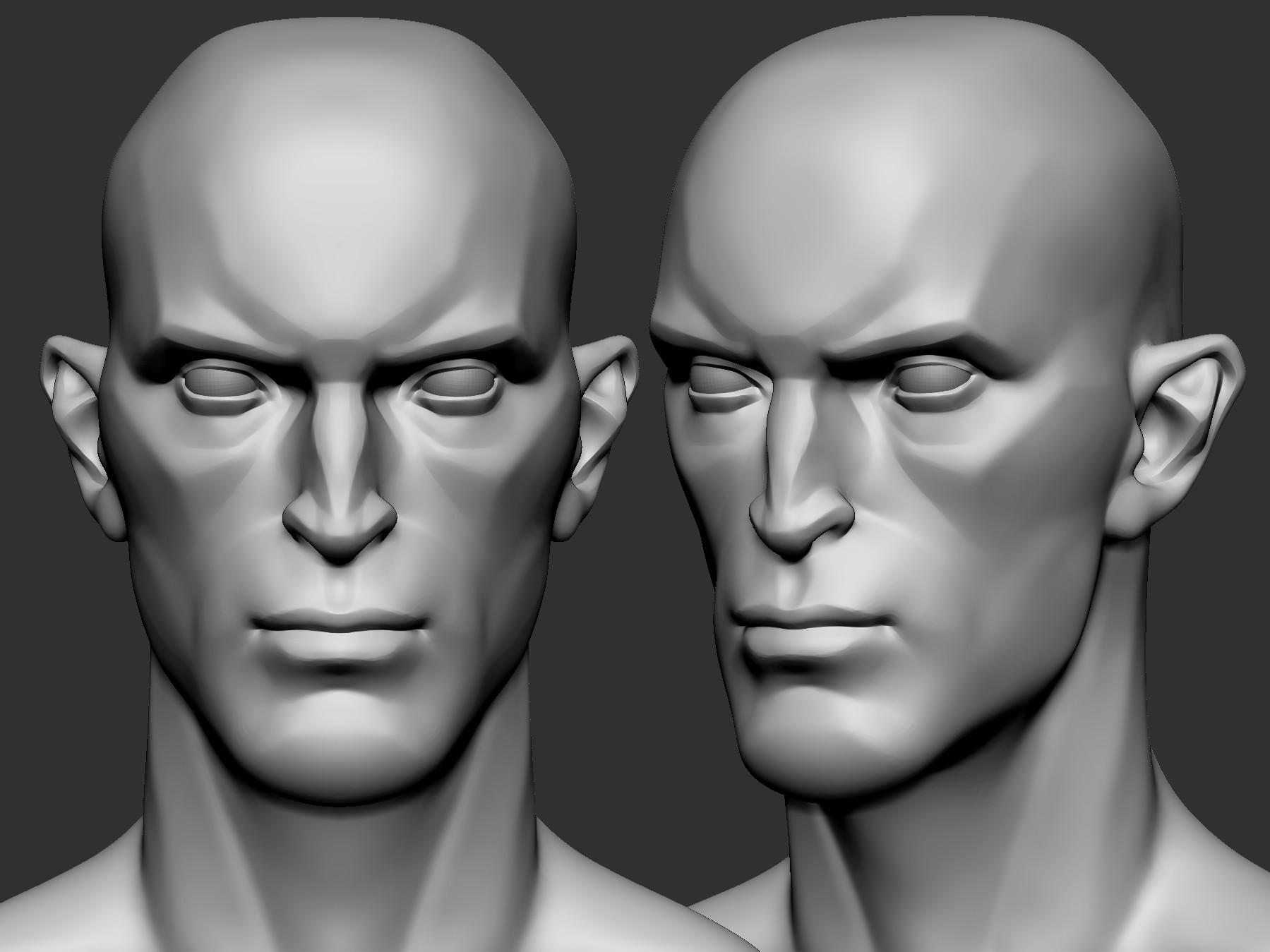 ArtStation - stylized Male head Basemesh2 | Resources