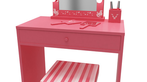 Make up mirror and set