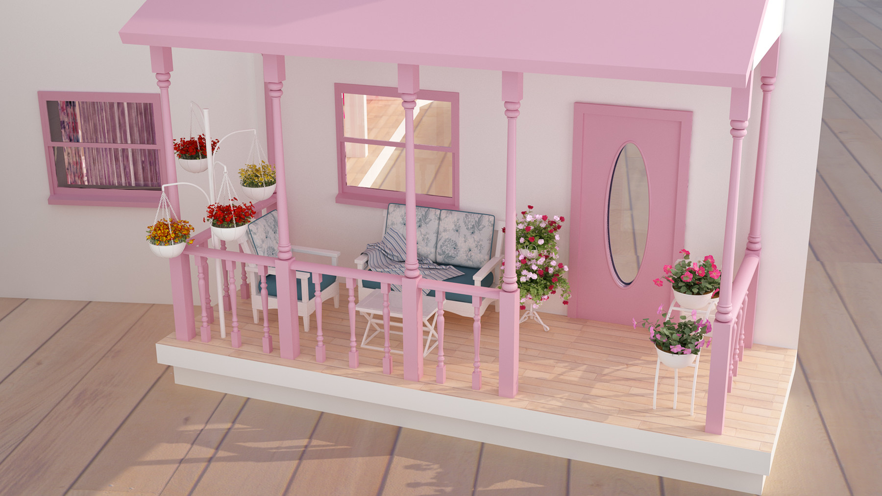 Кукольная мебель на 3d принтере. Dollhouse 3d. 3d Doll House Blender cute.