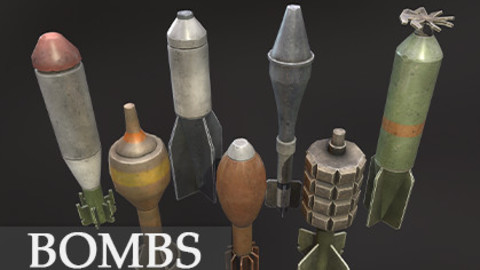 Stylized bombs pack