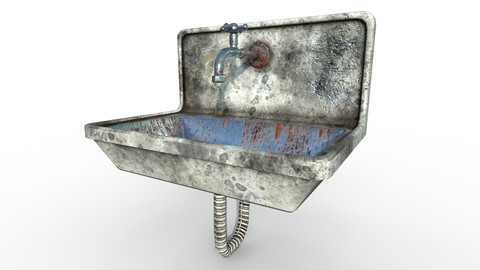 Dirty Sink Low-poly PBR