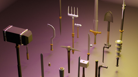 Melee Weapon Set