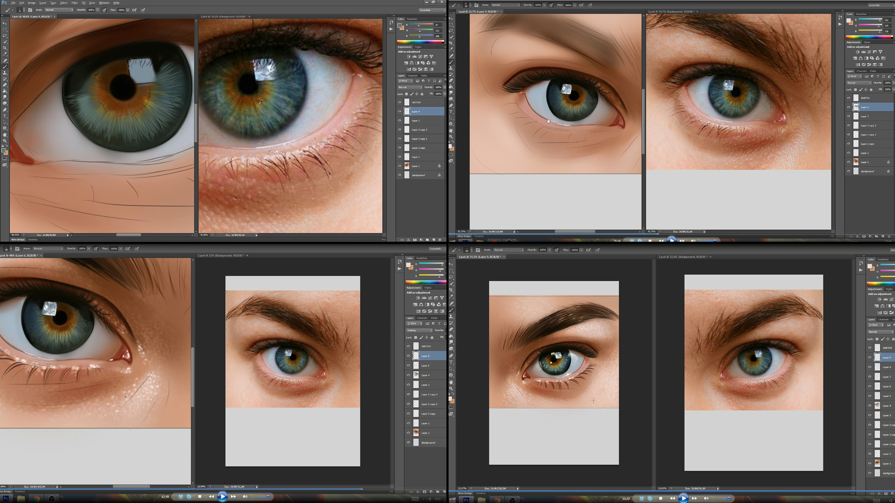 ArtStation - Eye Painting In Photoshop - Video Tutorial | Tutorials