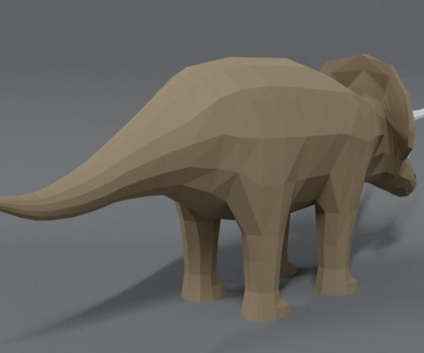 low poly dinosaur