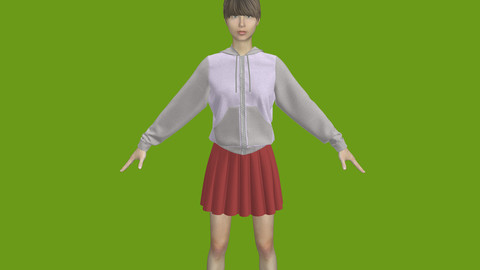 sweatshirt and skirt