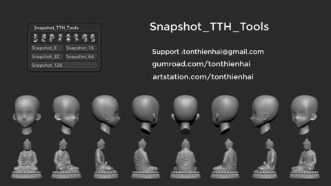Snapshot TTH Tools plugin for Zbrush