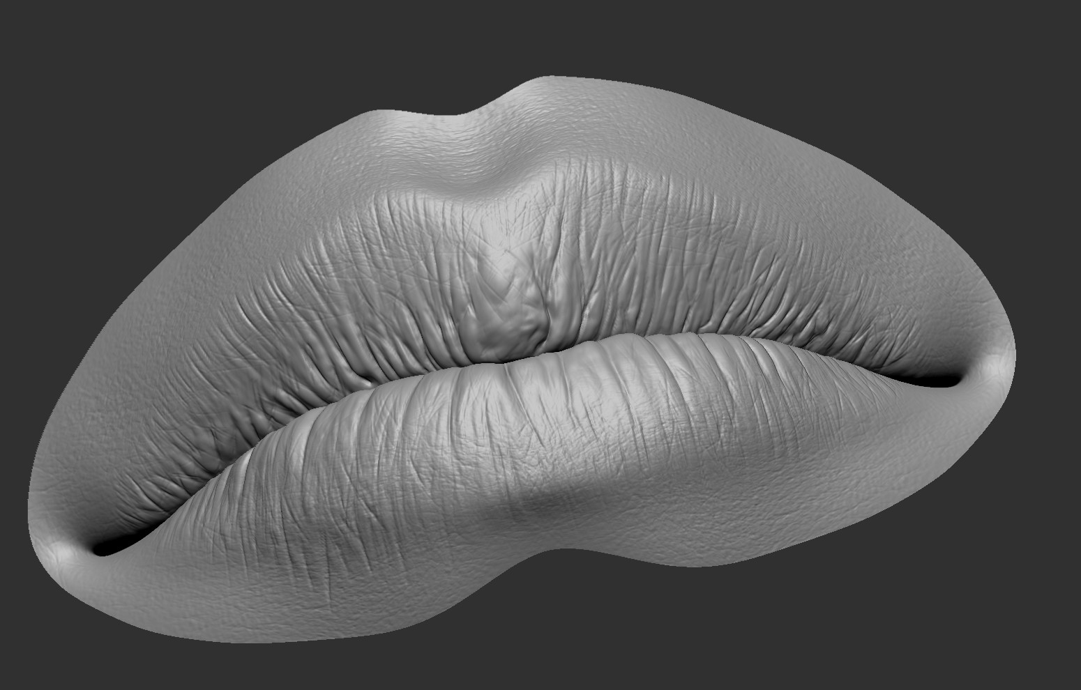 zbrush 3d model lips