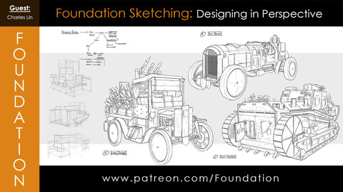 Foundation Art Group: Foundation Sketching - Designing in Perspective with Charles Lin