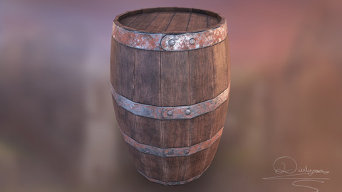 Medieval Barrel - Game Assets