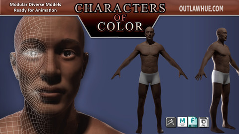 Characters of Color: African Descent Modular Model