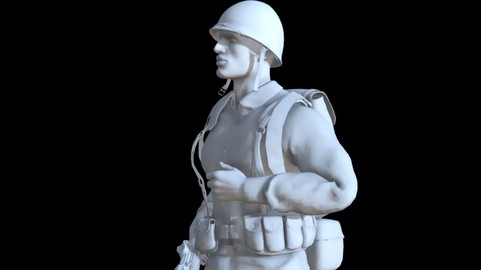 US Soldier WW2 printable