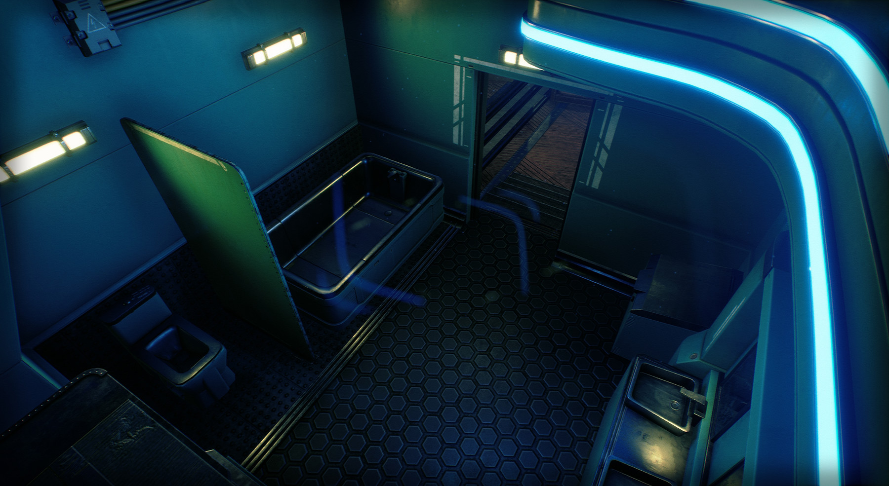 ArtStation - Cyberpunk Apartment - KitBash Hacker Room - Unreal Engine