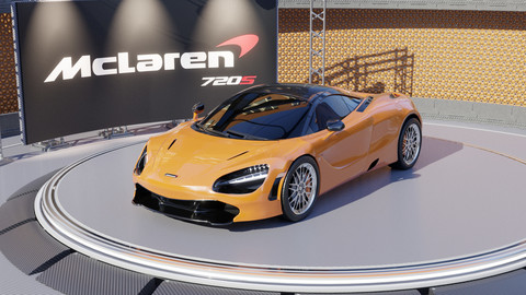 McLaren 720s 3d model