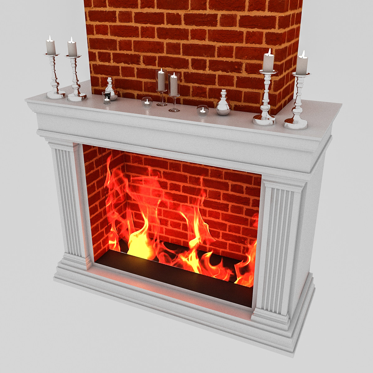 ArtStation fireplace 01 Game Assets